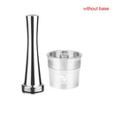 ICafilas Stainless Steel Reusable Illy Coffee Filter Tamper Set Refillable Capsules Pod Tamper For ILLY X9 X8 X7.1 Y5 Y3 Y1.1