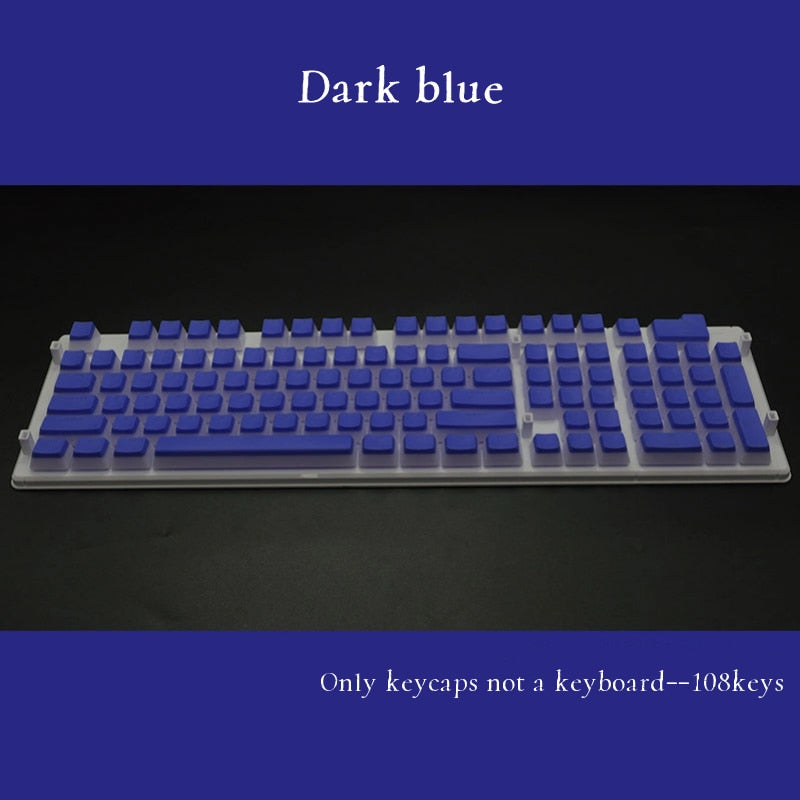 PBT OEM Profile Transaprent Pudding Keycaps Mechanical Keyboard Backlit 108 Keys Double Color Gaming Mechanical Keycap Universal