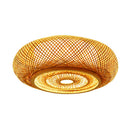 Bamboo Ceiling Lights for Living Room Chinese Style Hanging Ceiling Light Cover Bedroom Ceiling Lamp Kitchen Home Decor