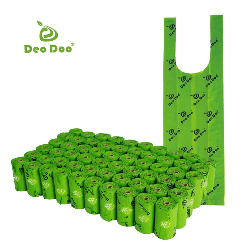 DeoDoo Biodegradable Dog Poop Bags Bulk Biobase Scented Poo Bag Degradable Cat Waste Bags Eco-Friendly Doggie Bolsas Caca Perro