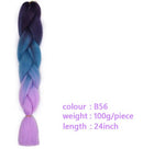 Black Star Hair Ombre Jumbo Extensiones de cabello trenzado Trenzas retorcidas de 24 pulgadas Fibra de cabello sintético para trenzado retorcido para mujeres