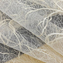 Cortina geométrica de nido de pájaro para sala de estar, gasa transparente para ventana, dormitorio, cortina de tul, cocina, Cortinas hechas a medida M156 y C