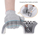 Knife sharpener Whetstone 4 in 1 Diamond Coated&Fine Rod Knife Shears dolphin handle