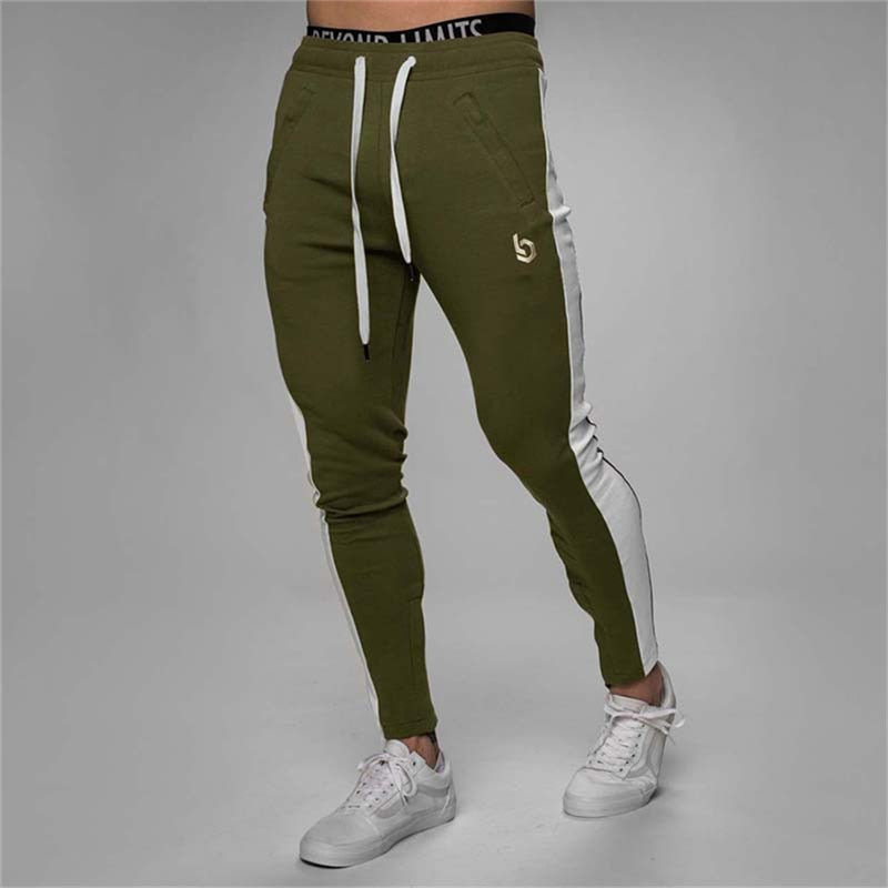 2019 Hombres Joggers Pantalones casuales Fitness Hombres Ropa deportiva Pantalones Pantalones pitillo Pantalones de chándal Pantalones negros Gimnasios Jogger Pantalones de chándal