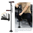Collapsible Telescopic Folding Cane  Elder Cane LED Walking Trusty Sticks Elder Crutches for Mothers the Elder Fathers