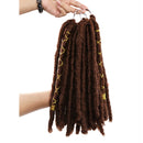 Crochet Hair Dreadlocks Faux Locs Extensiones de cabello trenzado Trenzas decorativas sintéticas Pre estiradas 12 pulgadas para mujeres Negro