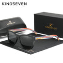 KINGSEVEN Original Design Multi Color Wood Sunglasses Men 2020 Handmade Luxury Fashion Women Mirror Sun Glasses Oculos de sol