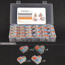 Mini TYPE Boxed 2/3 pin Quick Push-In Wire Connector Universal Compact Terminal Block Small Led Light Cable Splitter connectors