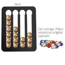Metal Coffee Pods Holder Aluminum Mirro-Plating Stand Coffee Capsule Storage Rack Nespresso Coffee Capsulas Stand For Nespresso