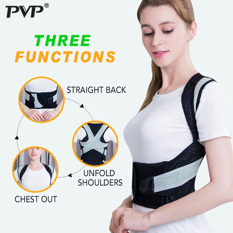 Back Shoulder Support Belt Posture Corrector for Adult Children Back Straightener Braces Lumbar Support Straight Shoulder Tights