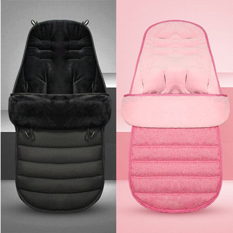 Winter Thick Warm Sleeping Bags Windproof Baby Sleepsack Envelope For Newborn Infant Stroller Cushion Footmuff For Pram