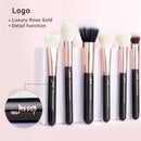 Jessup Makeup Brushes Kit 6-25pcs Black/Rose Gold Powder Foundation Eyeshadow Line Highlighter Concealer Blender Cosmetic Set