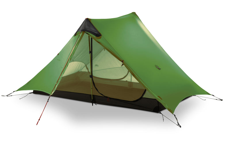 3F UL GEAR Lanshan 2 Rodless Tent 2 Person Professional 15D Silnylon Tent Outdoor Ultralight Camping Tent 3 4 Season tent