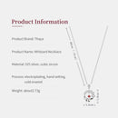 Thaya S925 Silver Necklace Lion Design Red Artificial Crystal Sterling Silver Pendant Necklace For Women Luxury Fine Jewelry