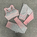 Women 2/3/5pcs Yoga Set Running Seamless Gym Workout Short Sleeve+Top Sport+Leggings+shorts+bra Fitness Suit Yoga Suit