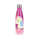 LOGOTIPO Personalizado Unicornio de Dibujos Animados Linda Botella de Agua Termo Botella de Acero Inoxidable Mantener Fría Cola Botella de Bebida Deportiva para Viajes