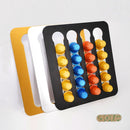 Metal Coffee Pods Holder Aluminum Mirro-Plating Stand Coffee Capsule Storage Rack Nespresso Coffee Capsulas Stand For Nespresso
