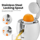 Exprimidor de cítricos MIUI, exprimidor eléctrico de limón naranja de acero inoxidable de 200 W, exprimidor de prensa de núcleo duro, mango de fundición a presión de aluminio