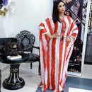 Abaya Dubai Maxi Bazin African Design Loose Dress Robe Gowns Muslim Lady Party European Clothes American Clothing