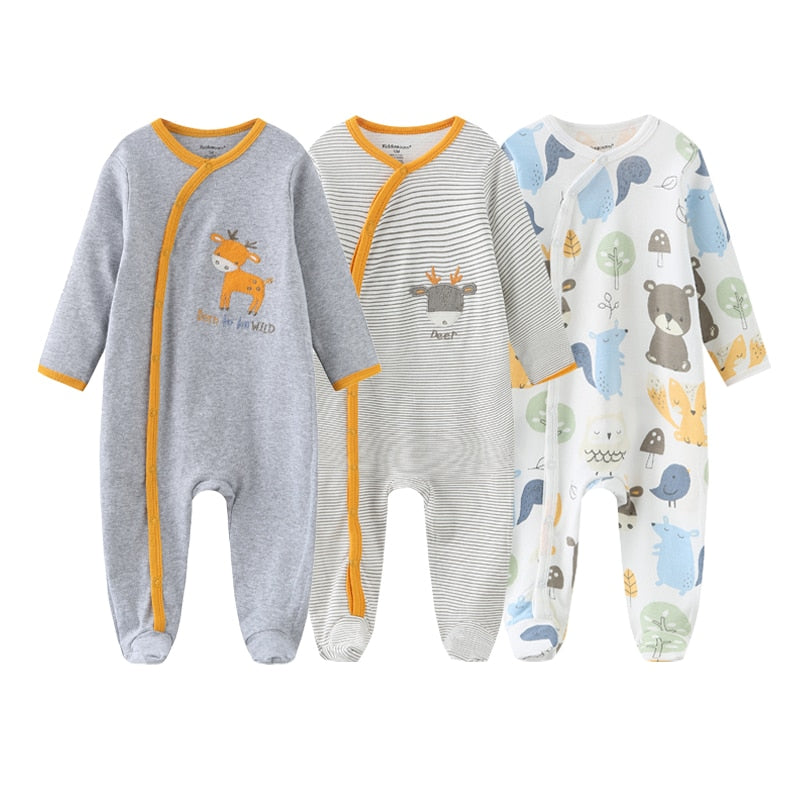 2022 Baby Boy Clothes Sets Autumn Bodysuits Girls Clothing 0-12M Cotton Baby Girl Clothes Newborn Ropa bebe Long Sleeve Winter