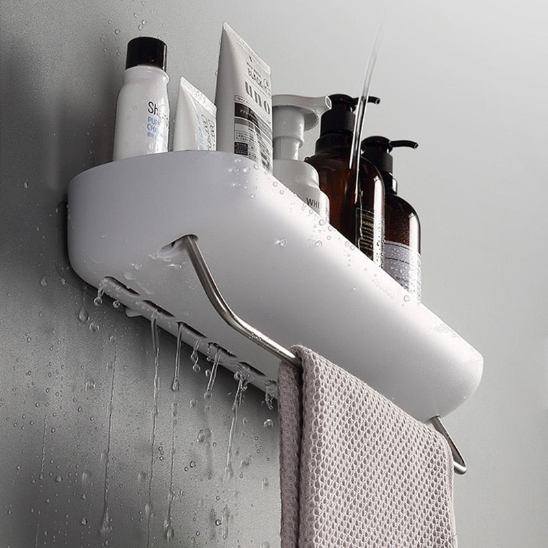 Estante organizador de baño sin perforaciones, estante de almacenamiento para ducha y champú, toallero de cocina para baño, artículos para el hogar, accesorios de baño