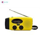 3 in1 Emergency Charger Hand Crank Generator Wind/solar light/Dynamo Powered FM/AM Radio Phones Chargers LED Flashlight