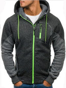 Covrlge Men's Hoodies Patchwork Sweatshirt 2019 New Hot Sale Raglan Hoody Autumn Winter Men's Zipper Sportswear Hoodie MWW180