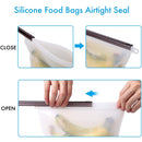 Bolsa de silicona de 500/1000/1500/3000ML para guardar alimentos, frutas, pan, galletas, contenedor sellado al vacío para herramientas de almacenamiento de refrigeración