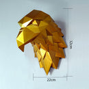 3D Wall Hanging Decoration Eagle Head Animal Figurines Living Room Wall Decor Decorative Sculpture Home Interior Decoration