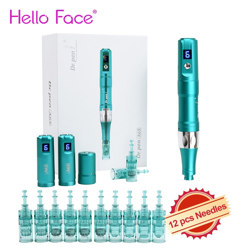 Dr. pen Ultima A6S Wireless Professional Derma Pen Electric Skin Care Device Microneedling Machine Rejuvenation System Excellent
