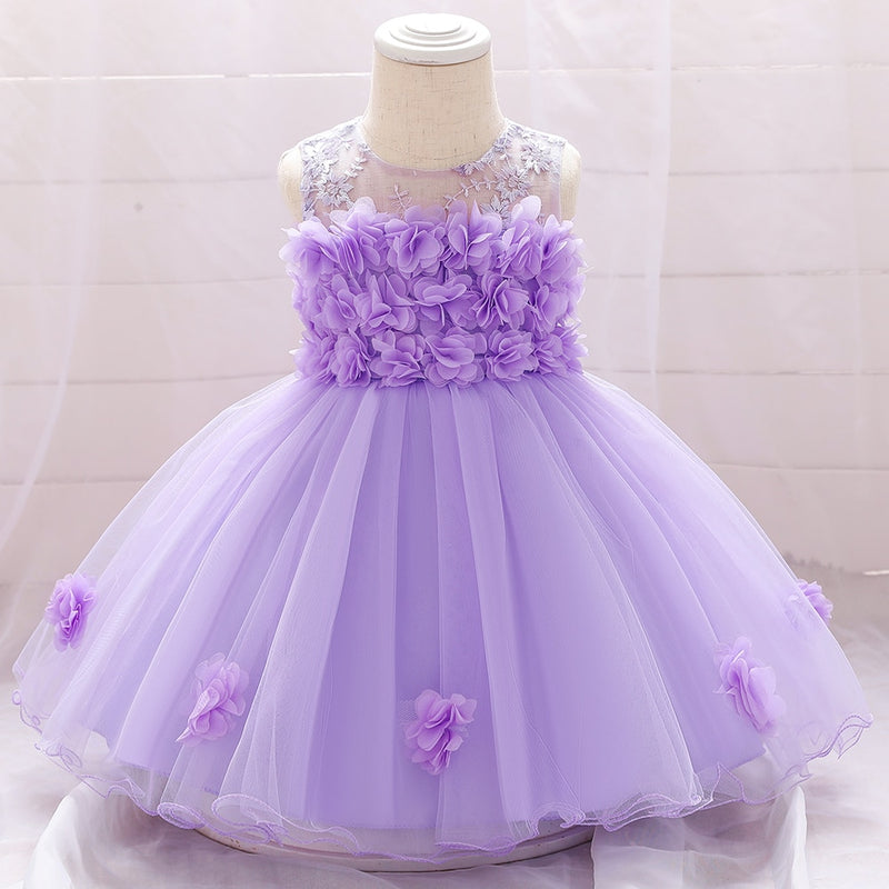 2022 vestidos de fiesta para niña bebé recién nacido vestido de bautismo para niñas cumpleaños princesa ropa rebordear vestido de boda infantil