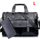 Maletín de cuero negro para hombre, bolso de negocios, bolsos de mensajero, bolso de hombro Vintage para hombre, bolsos de viaje grandes para ordenador portátil, oferta XA177ZC