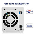 TerraMaster F2-210 2-Bay NAS Quad Core Network Attached Storage Media Server Personal Private Cloud (Diskless)