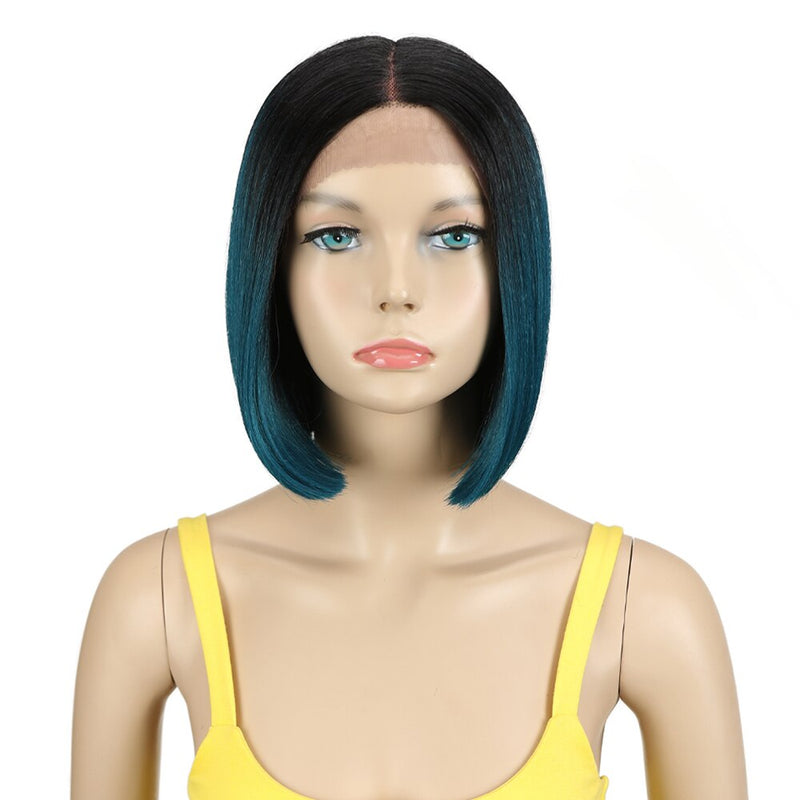 Bella Bob Wig Synthetic Lace Wig Short Blonde Bob Pink 613 Red Lemon Lace Short Hair 10-13 Inch Wigs For Women Lolita Cosplay