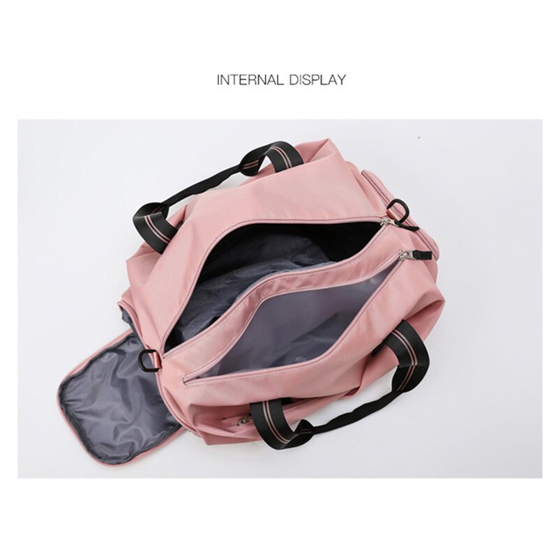 Bolsa De gimnasio para mujer, bolso deportivo para Fitness, Bolsas De entrenamiento para zapatos, esterilla De Yoga seca y húmeda para mujer, mochila deportiva