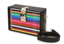 Bolsos y bolsos de mano estilo caja de lápices de colores para mujer, bolso de mano de fiesta, bolso de hombro tipo bandolera, bolso de diseñador, bolso de mujer de Pu 2021