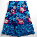 Schweizer Voile-Baumwollspitzenstoff African 2021 Stickerei Afrikanische Baumwoll-Voile-Spitze im Dubai-Stil für jede Hochzeitsfeier 2491A