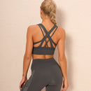 Women Sports Bra Running Yoga Brassiere Workout Gym Fitness Underwear Bralette Top Push Up Plus Size Beauty Back Workout Bra