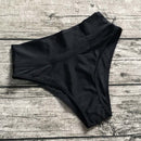 Großhandel Bikini Bottom Hohe Taille Bikini Shorts Tankinis Sporty Panty Solid Candy Farbe Bademode Badeanzug Strand Badehose