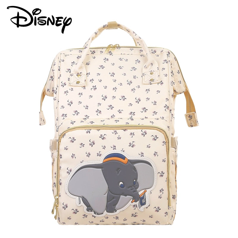 Bolsa de pañales USB Dumbo Beige de Disney, mochila impermeable, bolsa de maternidad/pañales para mamá, bolsas de viaje para lactancia, Simba de lujo, novedad de 2020