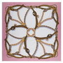 Nueva cadena de cinturón 130 cm bufanda cuadrada bufandas de marca de lujo para damas bufanda de seda de sarga mujer pañuelo chal Echarpe Tuaban