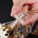TOPGRILLZ Hip Hop High Quality Cross Pendant Necklace Iced Out Full Micro Pave Cubic Zirconia Pendant Fashion Jewelry For Gift