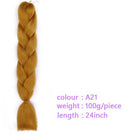 Black Star Hair Ombre Jumbo Extensiones de cabello trenzado Trenzas retorcidas de 24 pulgadas Fibra de cabello sintético para trenzado retorcido para mujeres