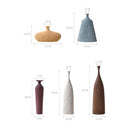 VILEAD Ceramic Flower Vases Figurines Nordic Cylinder Flower Pots Home Living Room Decoration Hogar Handicraft Modern Ornaments