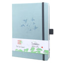 BUKE Dotted Journal Dot Grid Notebook Sketcbook - PU Leather, 160gsm Thick Paper, Inner Pocket, Elastic Closure, Pen Holder