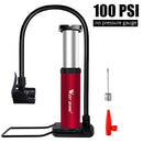 WEST BIKING 120PSI Bicycle Pump Fit Presta Schrader Aluminum Alloy Bike Inflator Foot Pedal Portable Floor Air Inflator Pump