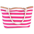 2022 New Beach Tote Bag Fashion Women Canvas Summer Large Capacity Striped Shoulder Bag Tote Handbag Shopping Shoulder Bags