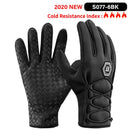 Guantes de ciclismo ROCKBROS de invierno de 40 grados, guantes impermeables de lana para mantener el calor, guantes de pantalla táctil para bicicleta, Moto, esquí, senderismo