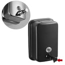 ROVOGO 500/800/1000Ml Black/Mirror Soap Dispenser Wall Mounted, Stainless Steel Bathroom Dispenser for Home Hotel