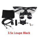 Dental Loupes Dental Magnifier Dental Lab Medical Loupes Magnification Binocular 2.5/3.5x Headlight Headlamp 3W/5W Seperately